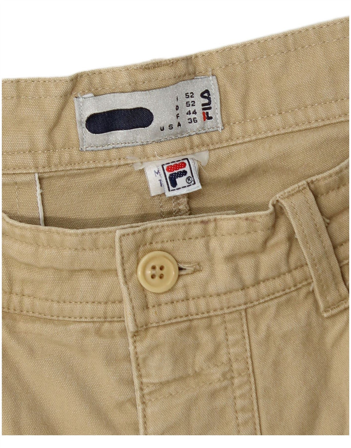 Fila Pantalones cortos cargo para hombre IT 54 XL W36 Caqui