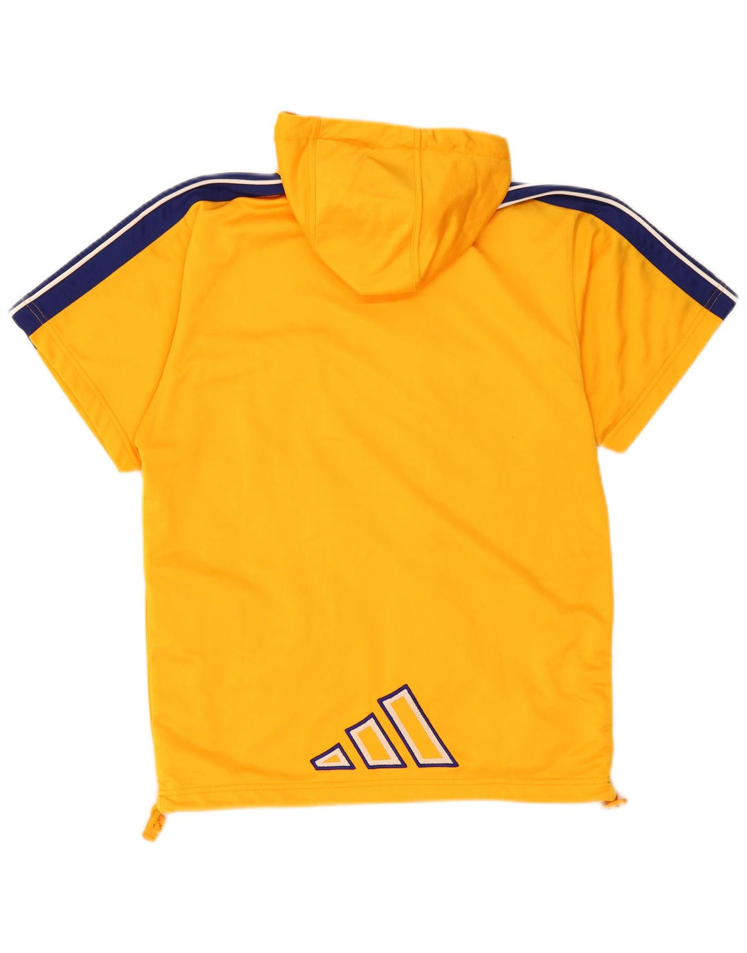 Adidas - Chaqueta de chándal con capucha para hombre, talla pequeña, color naranja