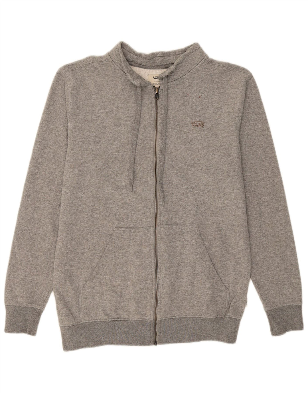 VANS Mens Off The Wall Tracksuit Top Jacket XS Grey Cotton