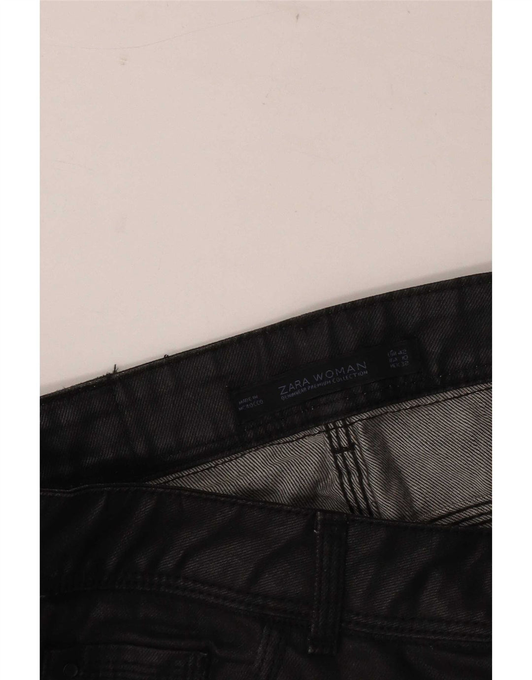 Zara Jeans Slim para Mujer EU 42 Large W32 L30 Negro