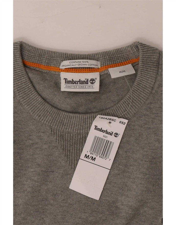 Timberland Jersey De Cuello Redondo Para Hombre De Algodón Moteado Gris Medio