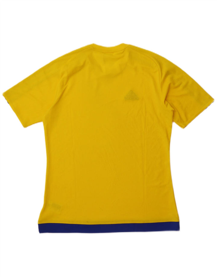 Camiseta ADIDAS Climalite para hombre Top poliéster amarillo medio