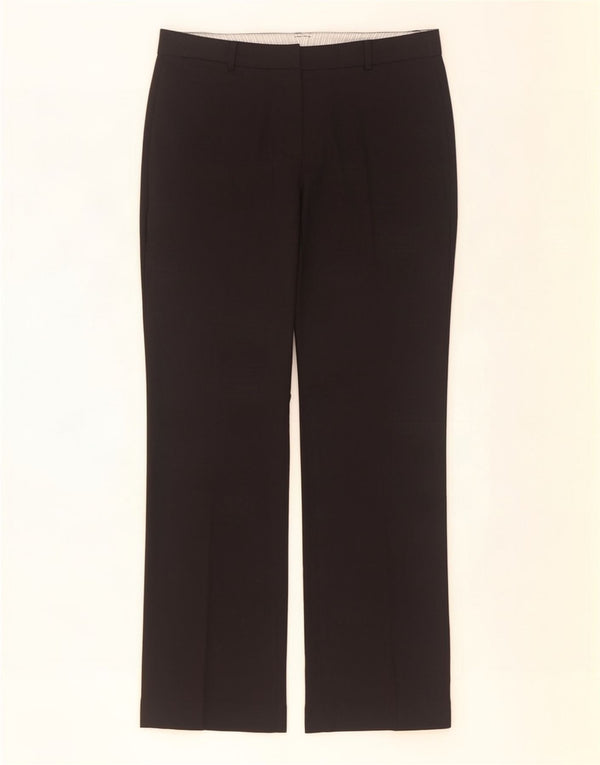 Marks & Spencer Pantalones de traje con corte de bota para mujer UK 10 Small W31 L30 Negro