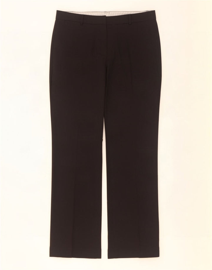 Marks & Spencer Pantalones de traje con corte de bota para mujer UK 10 Small W31 L30 Negro