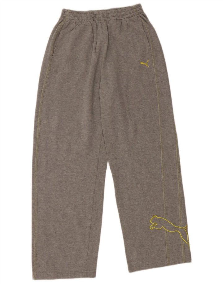 PUMA Pantalones de chándal con estampado gráfico para niños 13-14 años Algodón gris