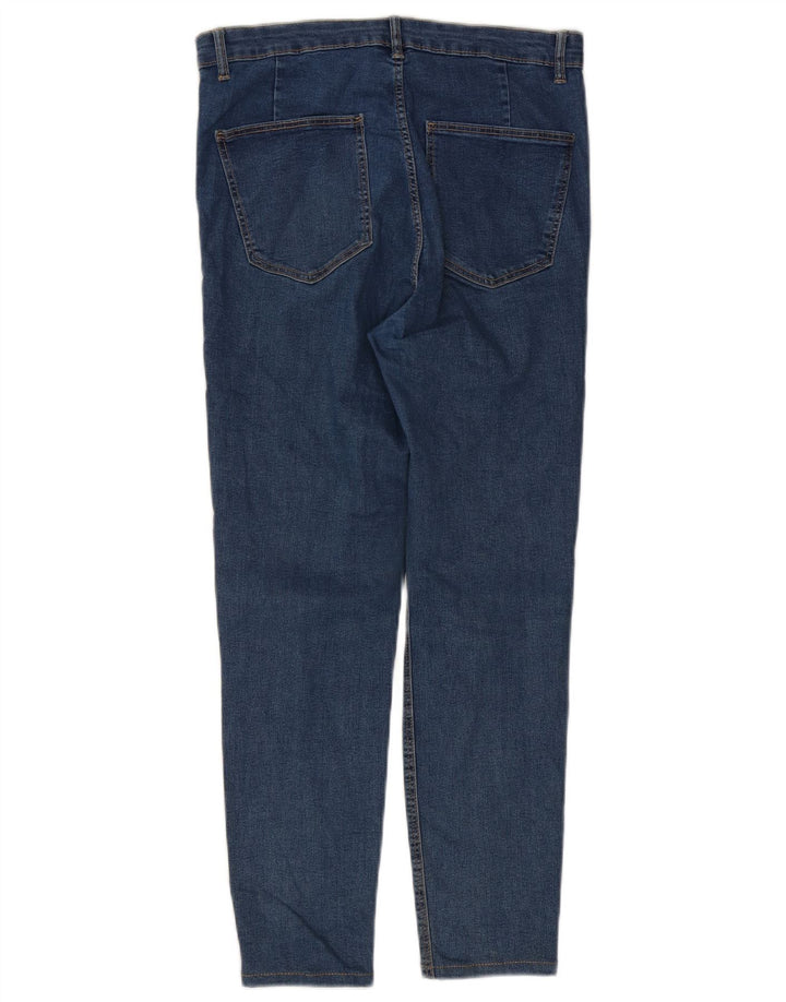 Zara Vaqueros Slim Mujer EU 44 XL W34 L25 Azul