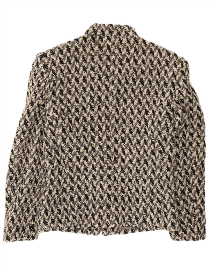 Chaqueta Americana Basile De 4 Botones IT 44 Viscosa Geométrica Gris Medio