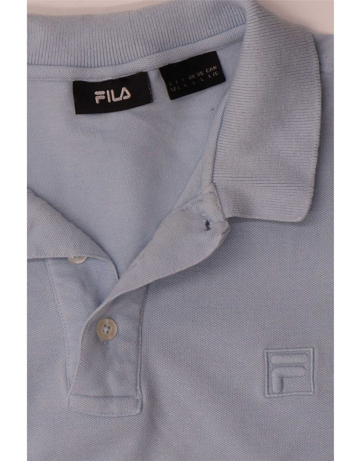 Fila Polo Hombre Algodón Azul Grande