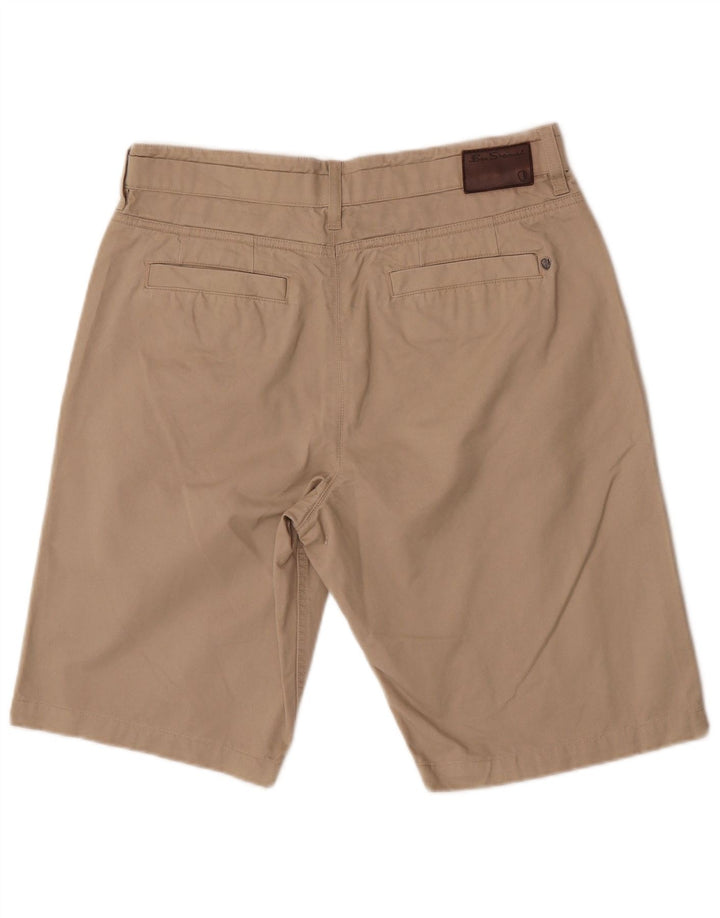 Ben Sherman Pantalones cortos chinos para hombre W32 Algodón beige medio