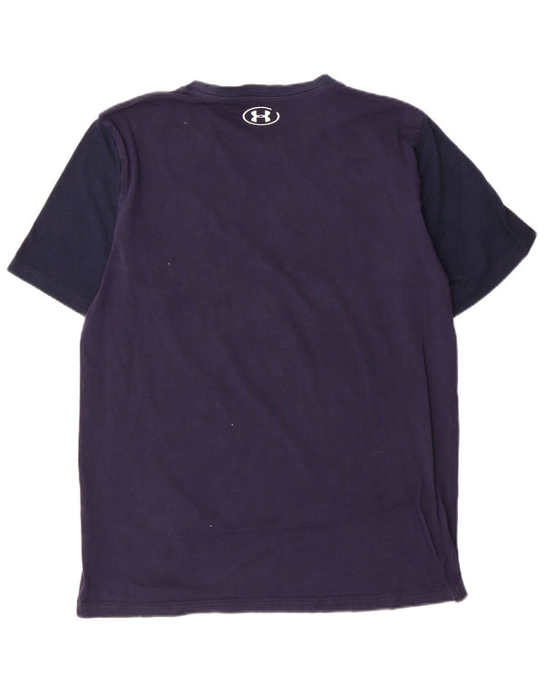 Under Armour Camiseta gráfica para hombre Top Small Azul marino Algodón