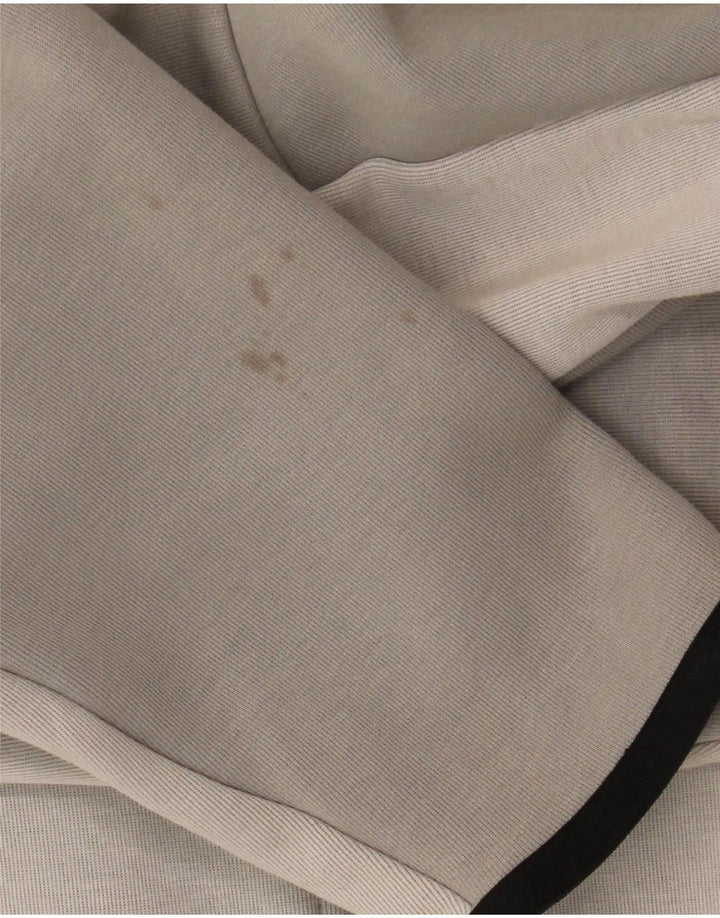 Nike - Sudadera con capucha y cremallera para hombre, algodón gris medio con bloques de color