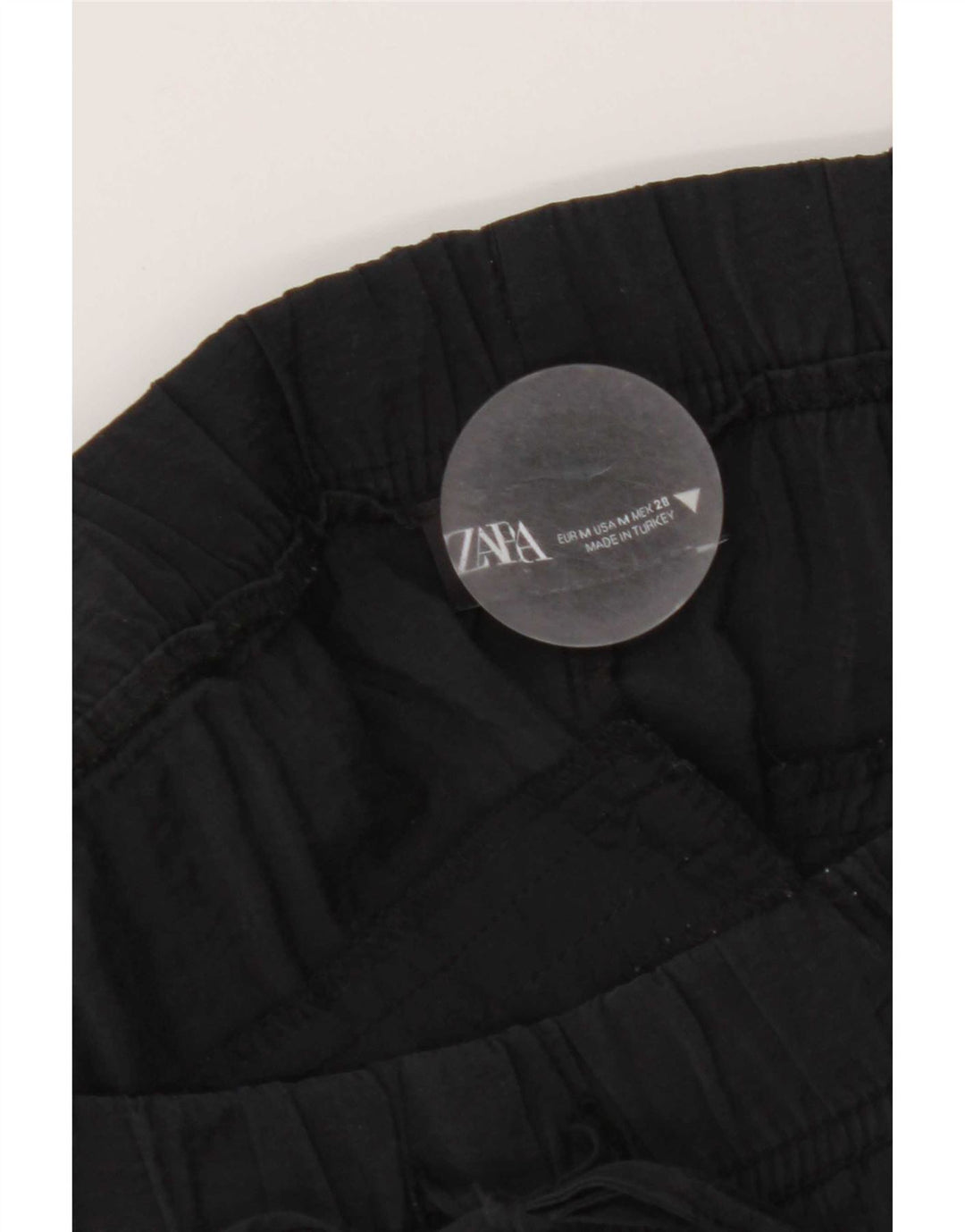 Zara Mujer Pantalones Cortos Rectos Medianos W28 L25 Negro
