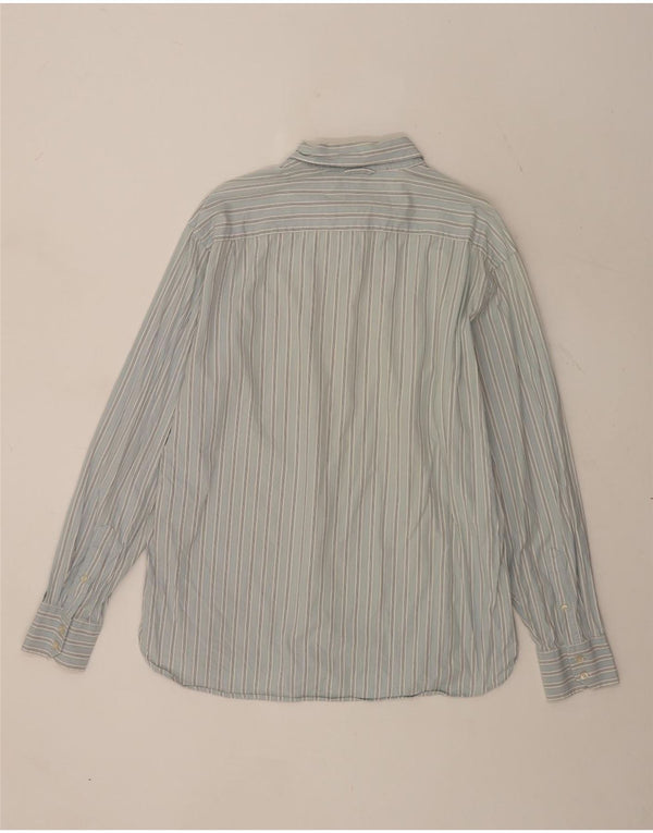 Camisa Tommy Hilfiger Hombre XL Algodón Rayas Azul