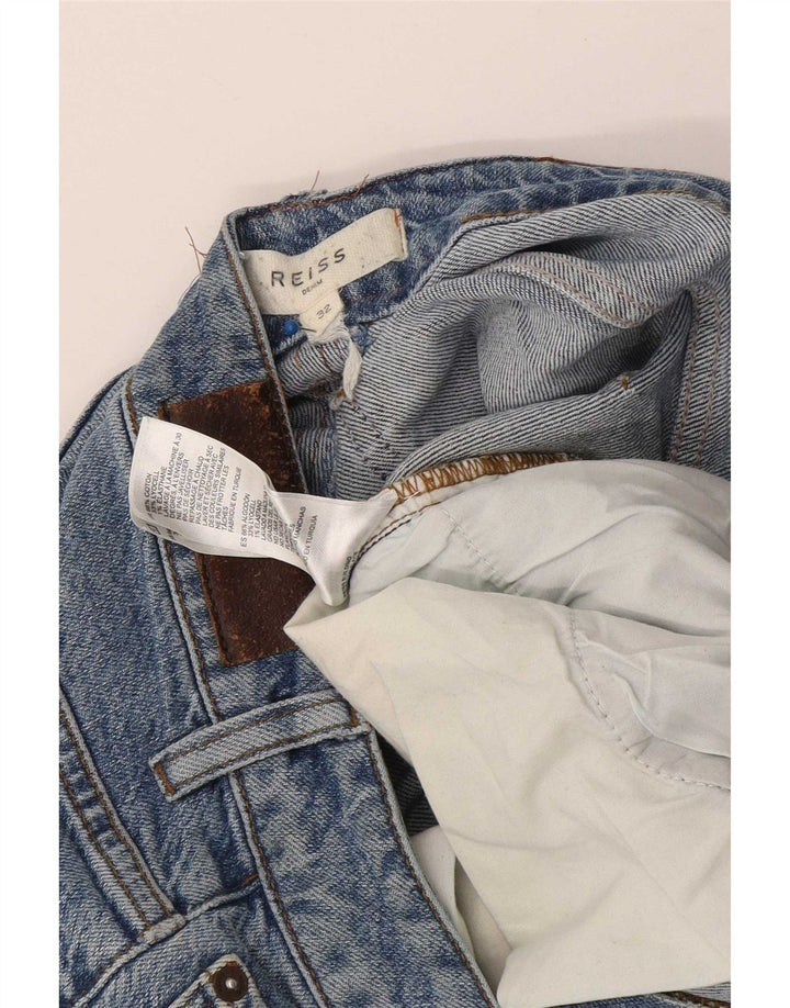 Vaqueros ajustados desgastados para hombre Reiss W32 L30 Algodón azul