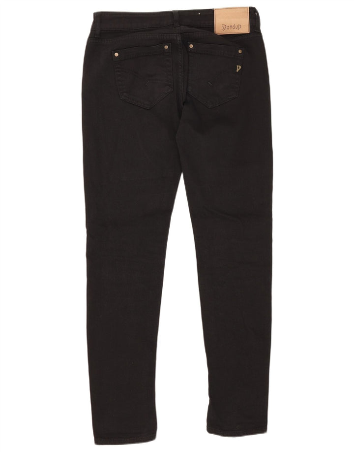 DONDUP Vaqueros ajustados para mujer W28 L30 Algodón negro