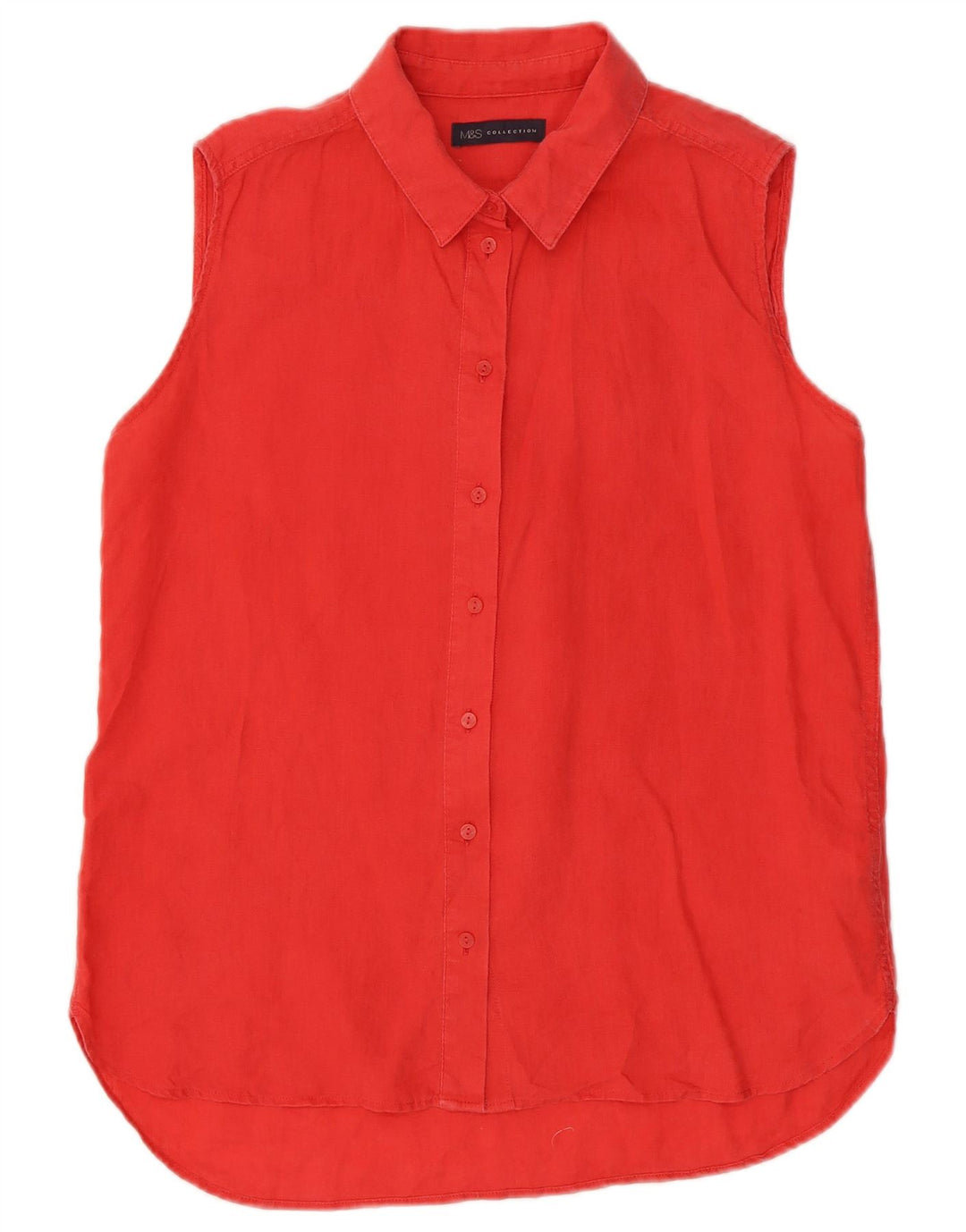 MARKS & SPENCER Camisa sin mangas para mujer UK 12 Medium Pink Linen