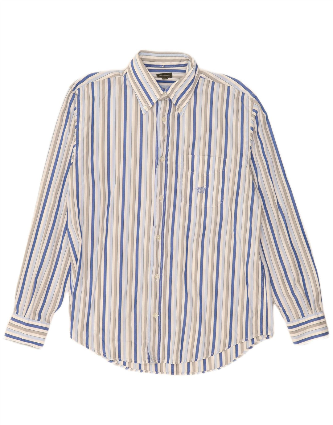 Henry Cottons Camisa para hombre Talla 40 Mediana Algodón a rayas multicolor