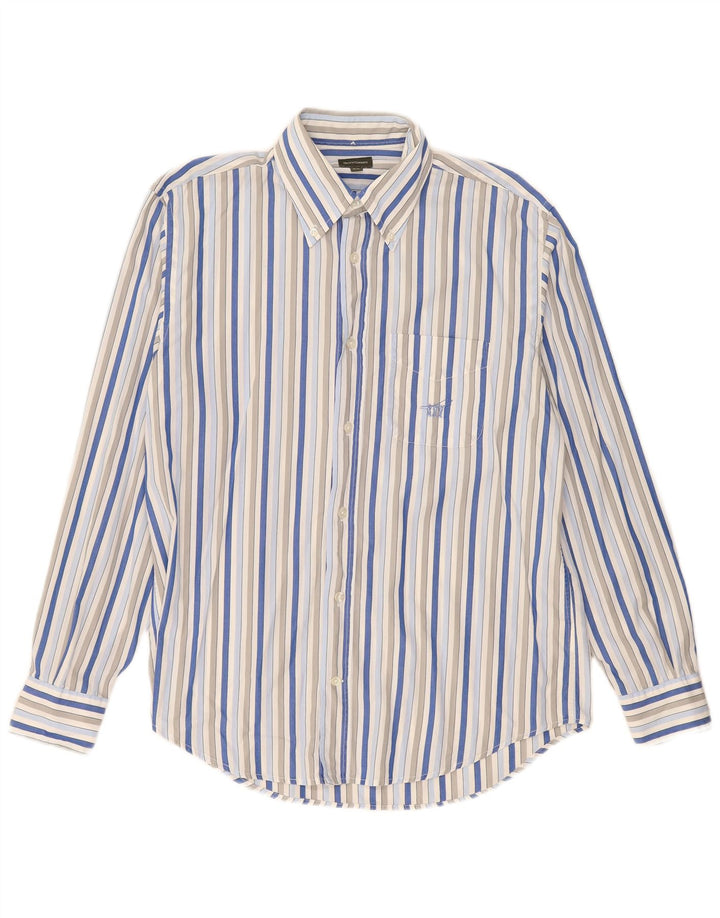 Henry Cottons Camisa para hombre Talla 40 Mediana Algodón a rayas multicolor