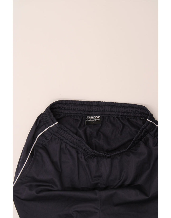 LOTTO Mens Tracksuit Trousers Joggers Large  Navy Blue Polyester Vintage Lotto and Second-Hand Lotto from Messina Hembry 