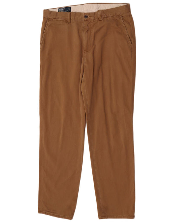 Polo Ralph Lauren Pantalones chinos rectos para hombre W33 L32 Algodón marrón