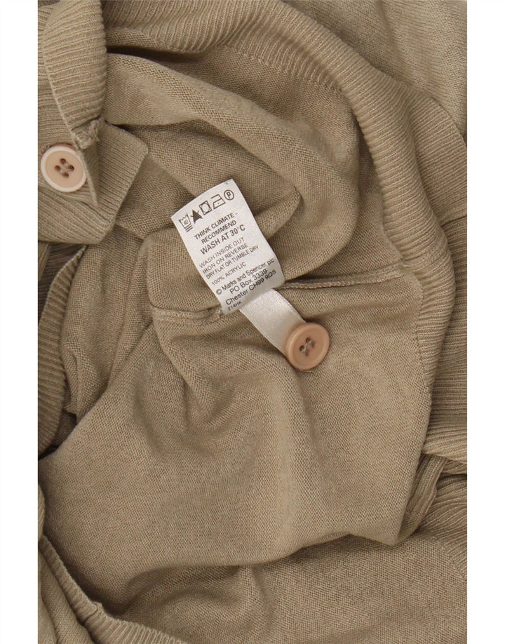 Marks & Spencer - Cárdigan azul para mujer, talla 40, talla M, color beige