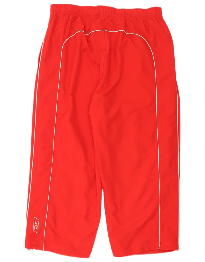 Reebok Pantalones Capri Hombre XL Poliéster Rojo