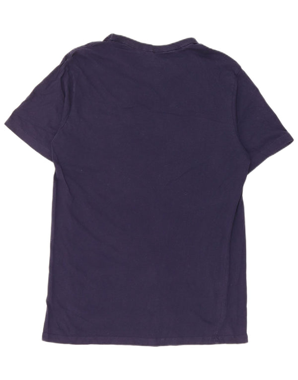 Champion Camiseta gráfica para hombre Top Small Azul marino Algodón