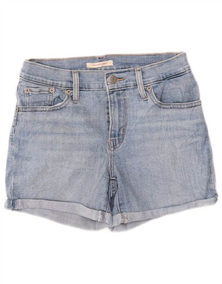 LEVI'S Shorts vaqueros de talle medio para mujer W26 Small Blue