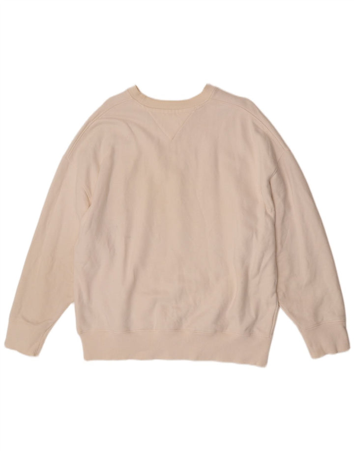 Tommy Hilfiger Sudadera Jumper para Hombre Large White Cotton