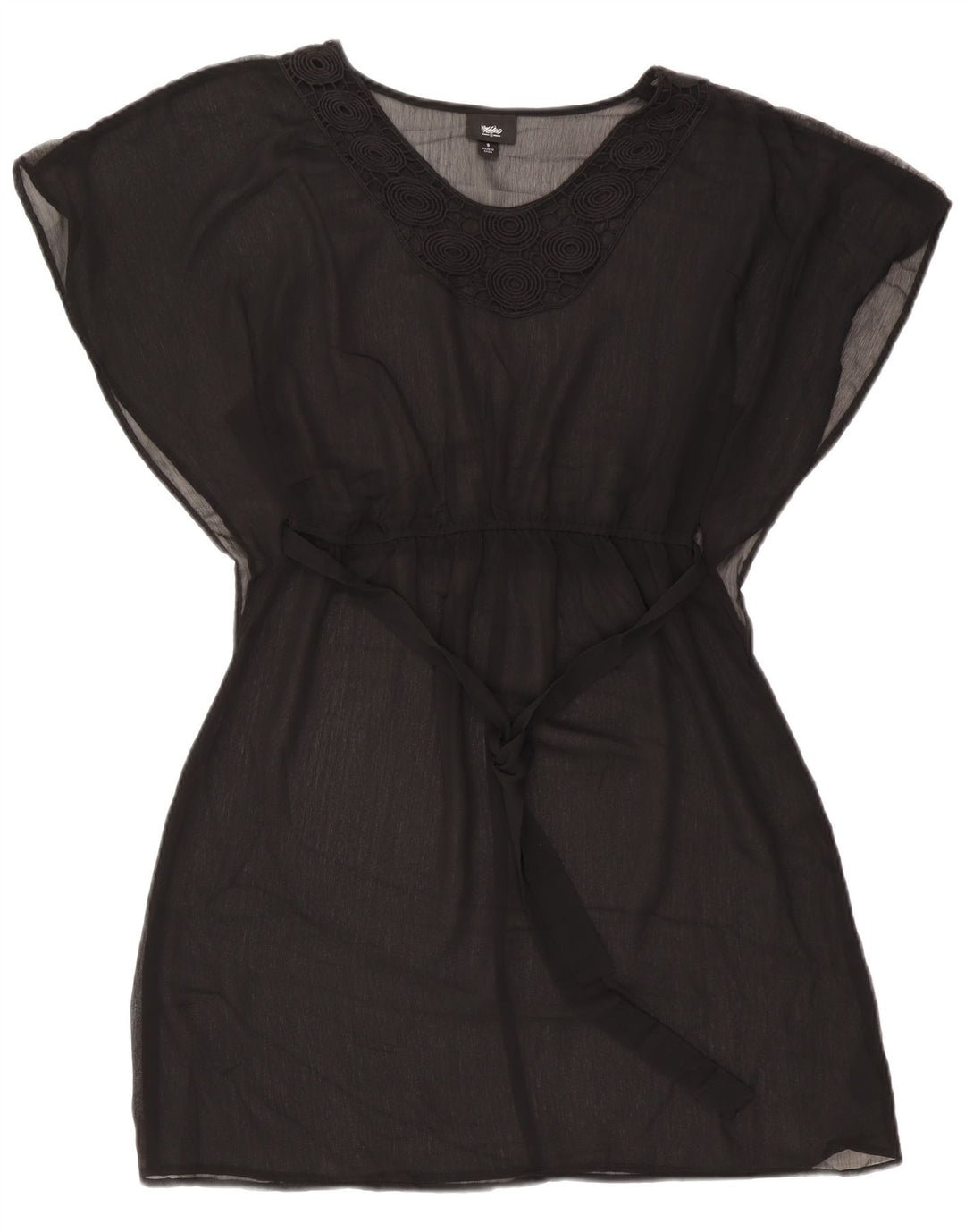 Mossimo Vestido De Playa Para Mujer UK 40 Pequeño Poliéster Negro