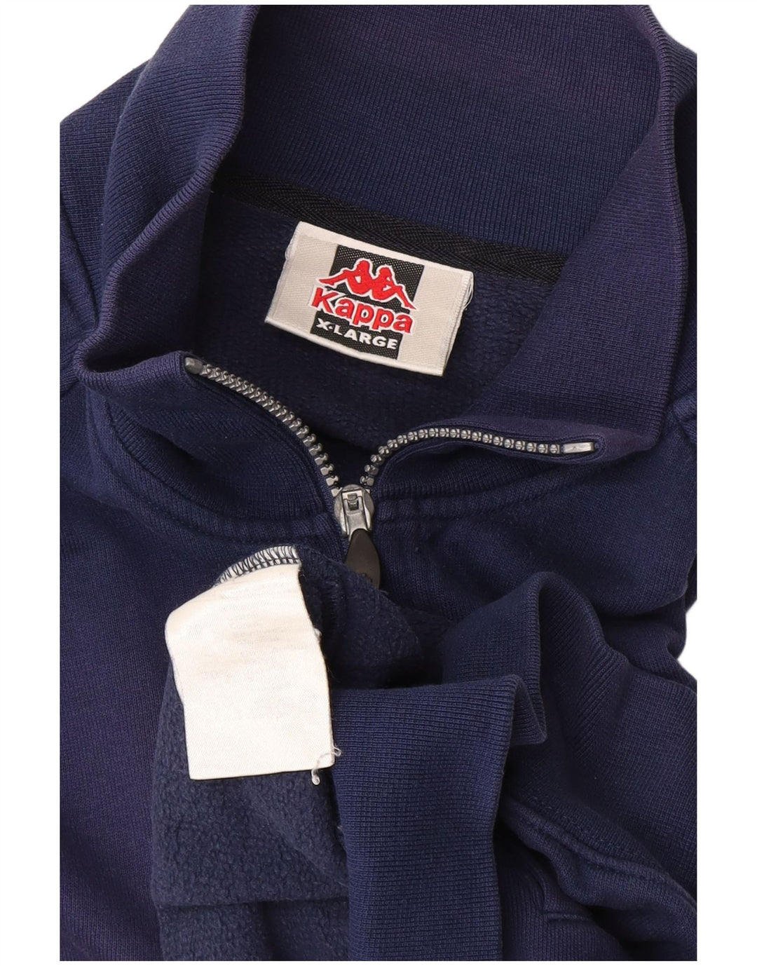 Kappa Hombre Chándal Top Chaqueta XL Azul Marino Algodón