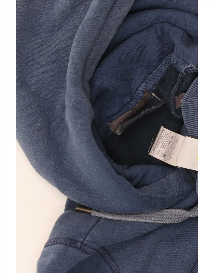 CONVERSE Hombre Sudadera con capucha gráfica Jersey Pequeño Algodón azul