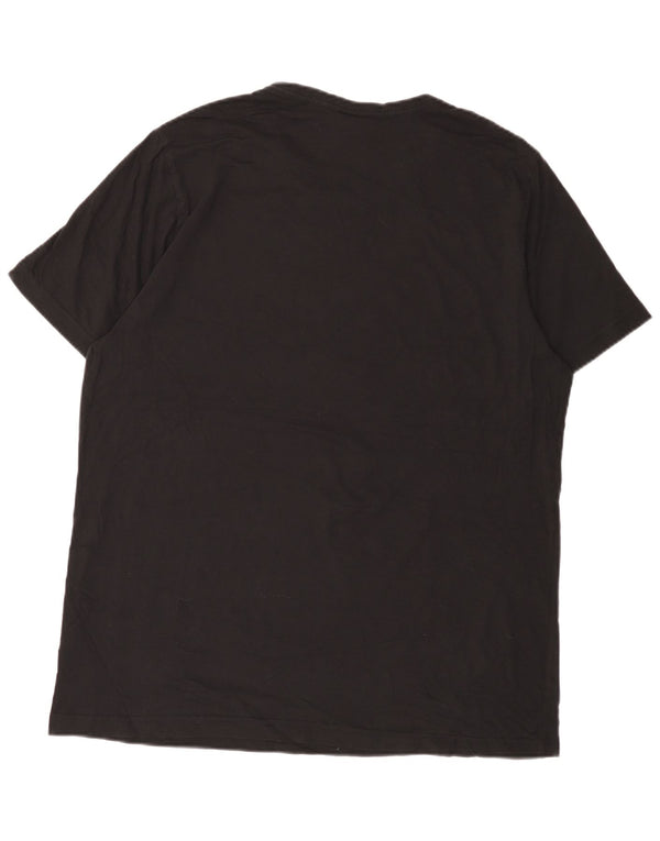 PUMA Camiseta gráfica para hombre Top XL Algodón negro