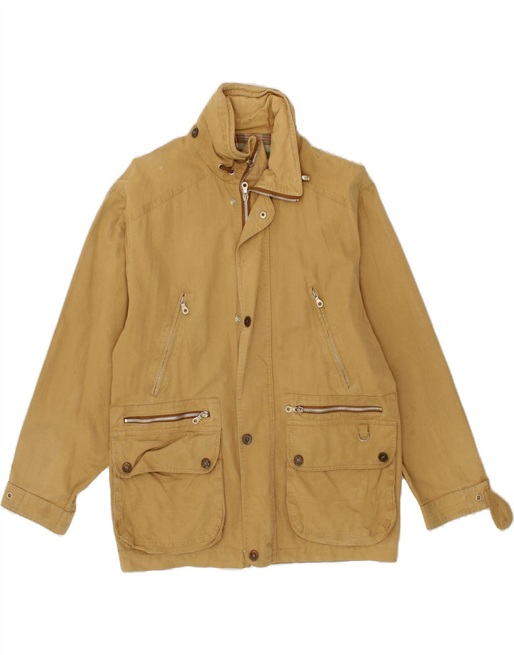 POLBOT Mens Utility Jacket UK 36 Small Beige Polyester Vintage Polbot and Second-Hand Polbot from Messina Hembry 
