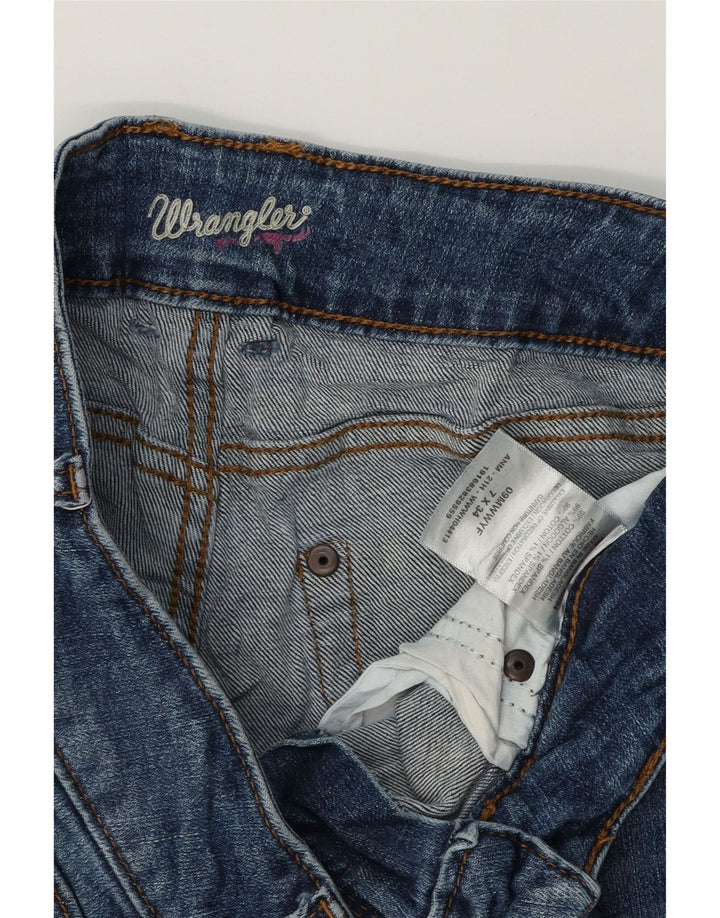 WRANGLER Womens Denim Shorts US 7 Medium W30 Blue Cotton Vintage Wrangler and Second-Hand Wrangler from Messina Hembry 
