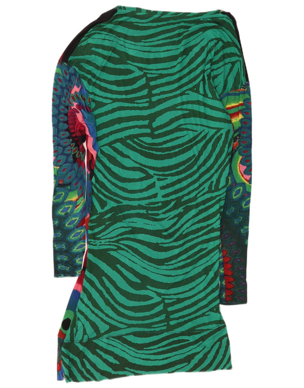 Desigual Vestido tubo gráfico para mujer UK 40 XL Multicolor Geométrico