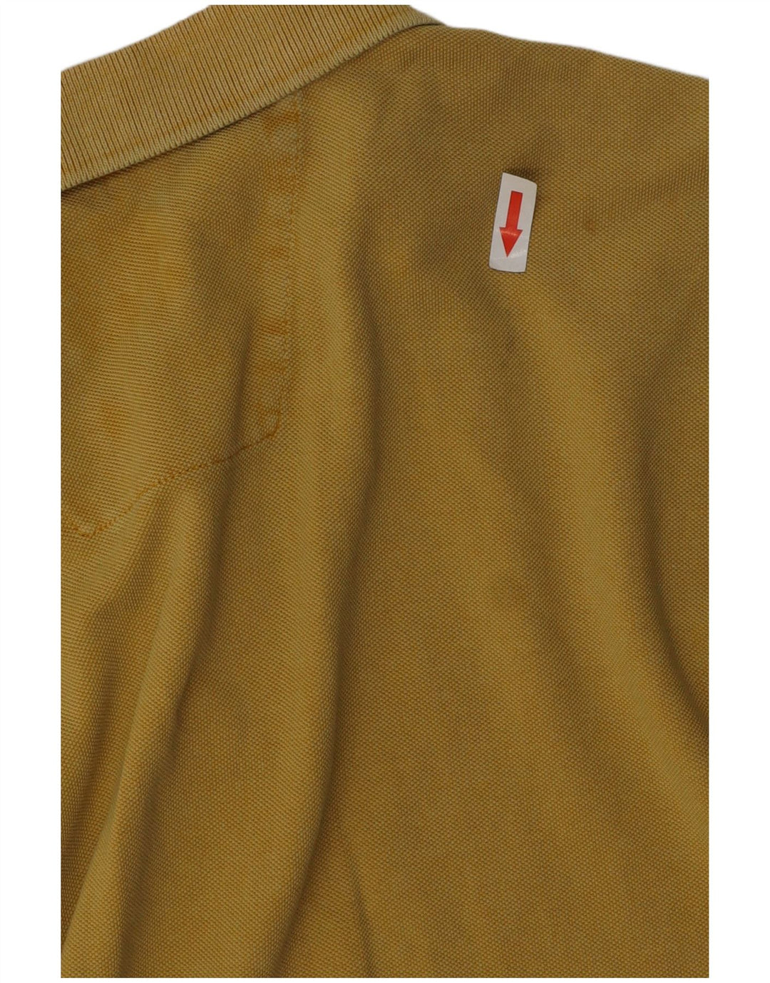 Camel Active Polo teñido en bruto para hombre, algodón amarillo grande