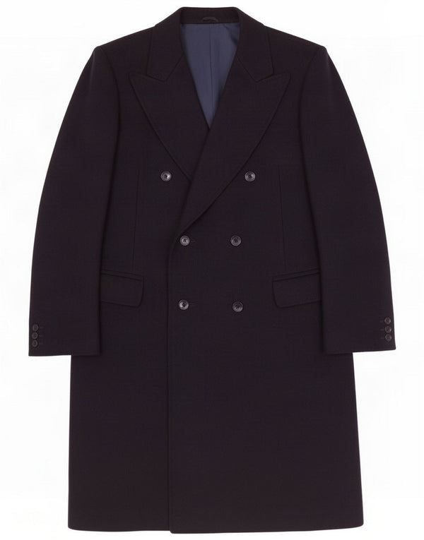 Abrigo cruzado vintage para hombre IT 54 XL Azul marino