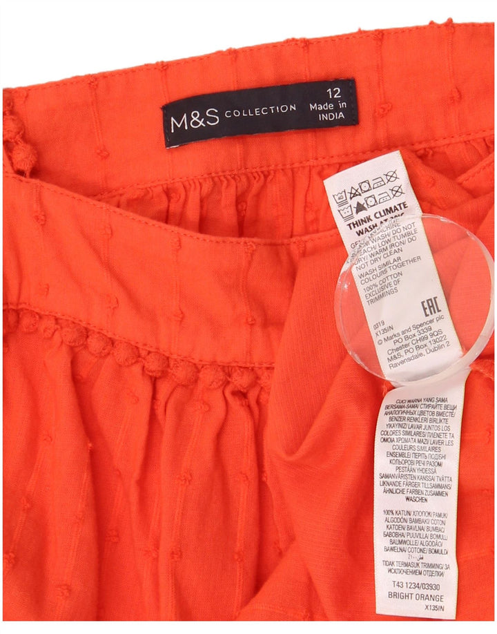 Marks & Spencer Blusa sin mangas para mujer UK 42 Medio Naranja Manchado