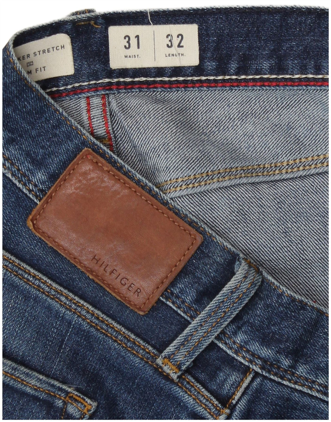 Tommy Hilfiger Vaqueros ajustados Bleecker para hombre W31 L32 Algodón azul