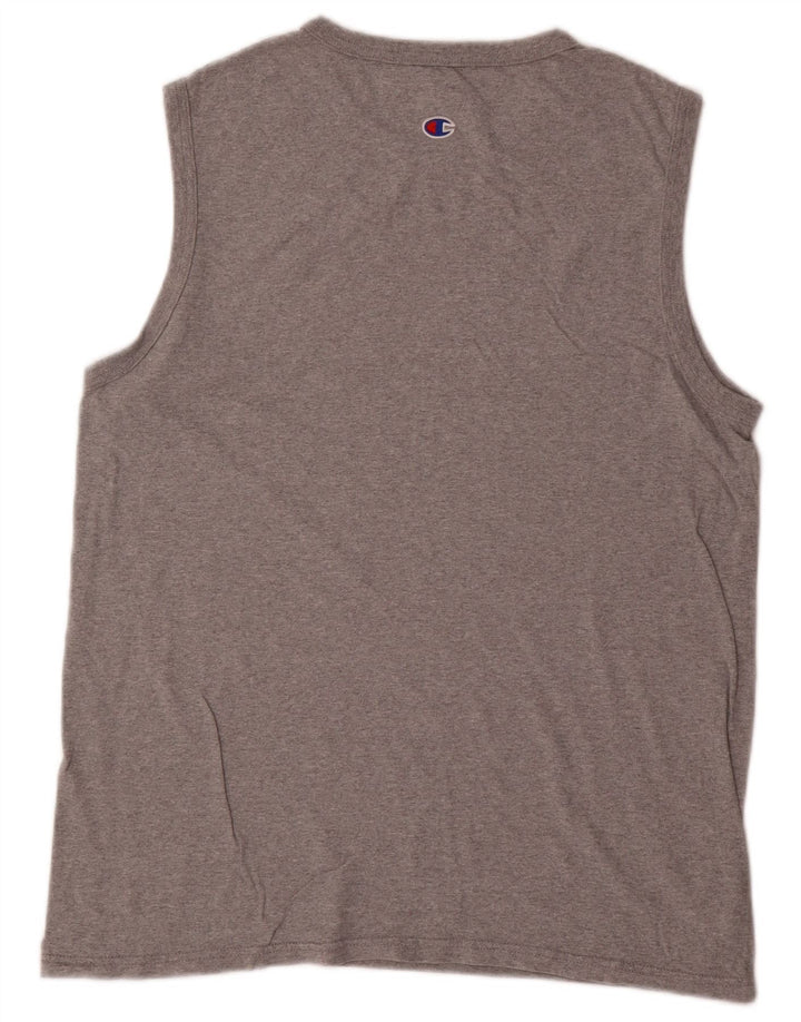 Champion Camiseta Sin Mangas Para Hombre Gris Medio