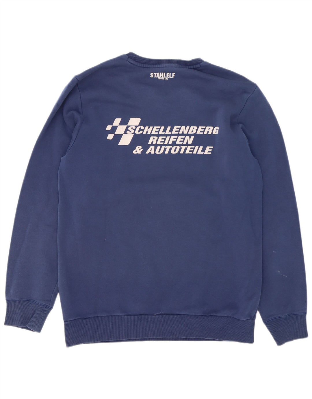 Adidas Hombre Sudadera Gráfica Jumper Medium Azul Marino Algodón