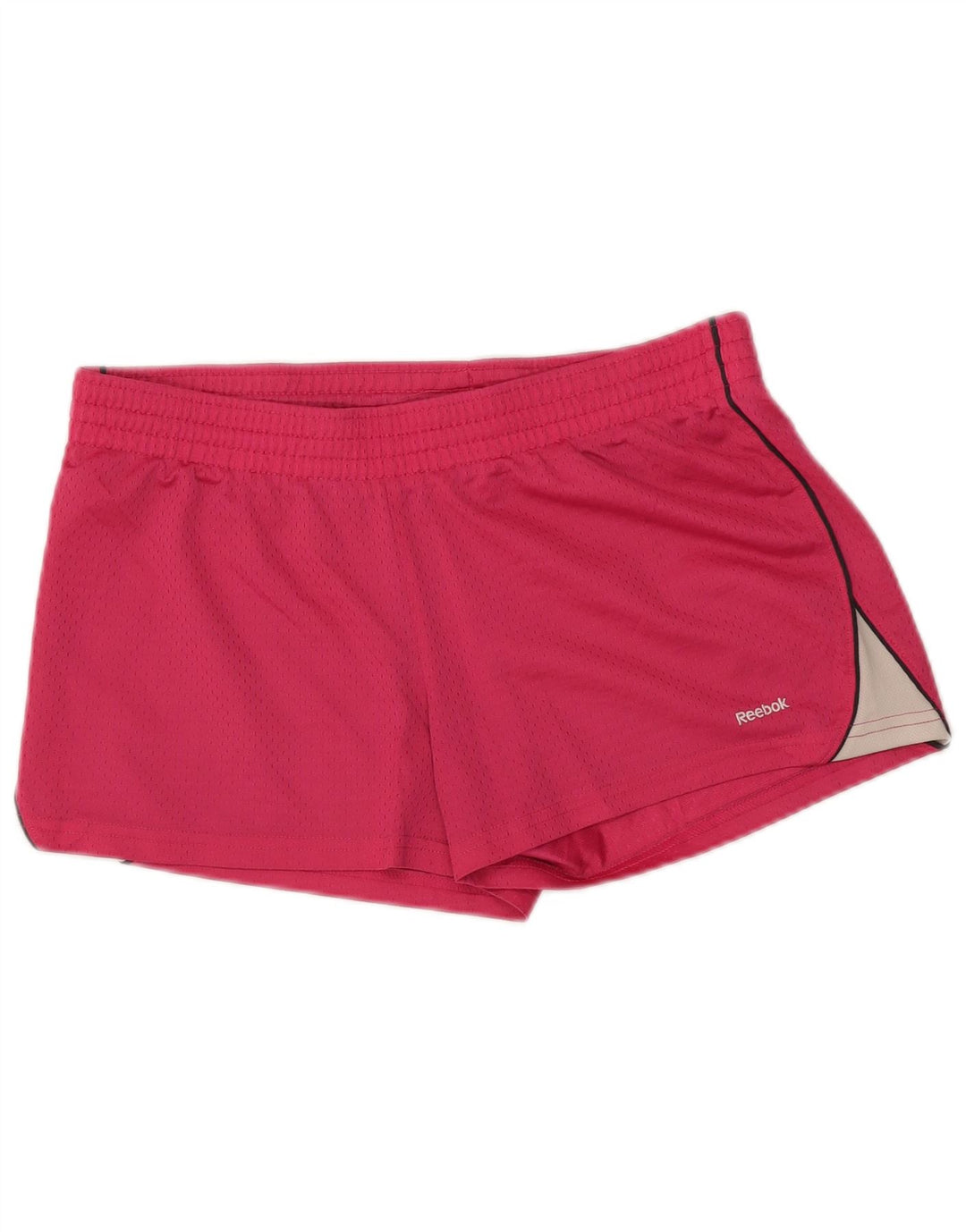 REEBOK Pantalones cortos deportivos para mujer UK 44 Poliéster color block rosa medio