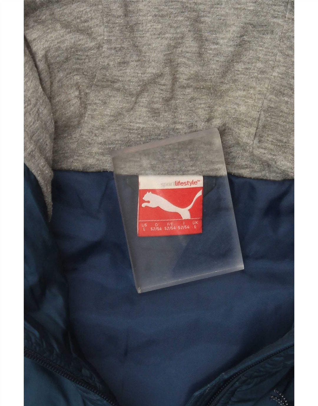 Puma Chaqueta acolchada con capucha para hombre UK 40 Large Azul marino