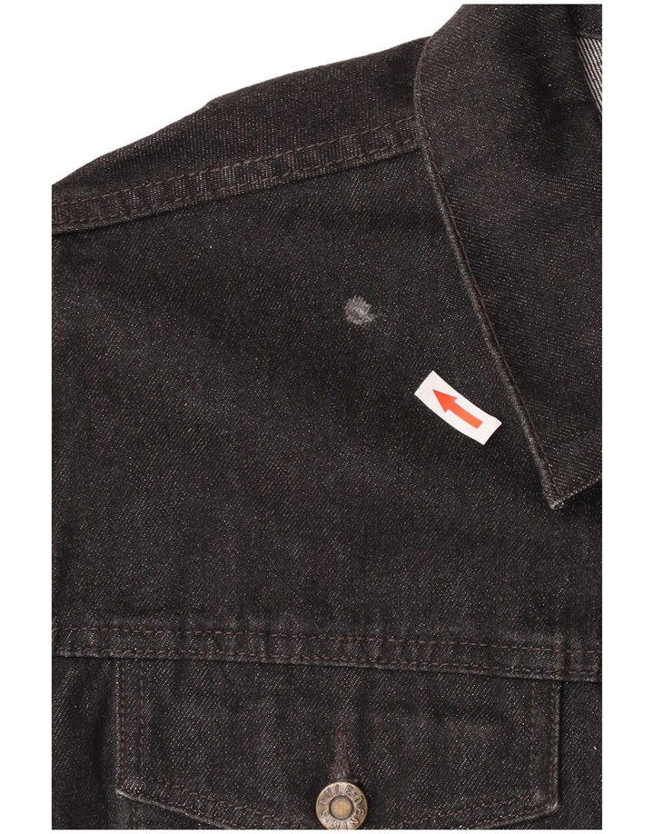 Chaqueta vaquera para hombre estilo denim UK 42 XL Algodón negro