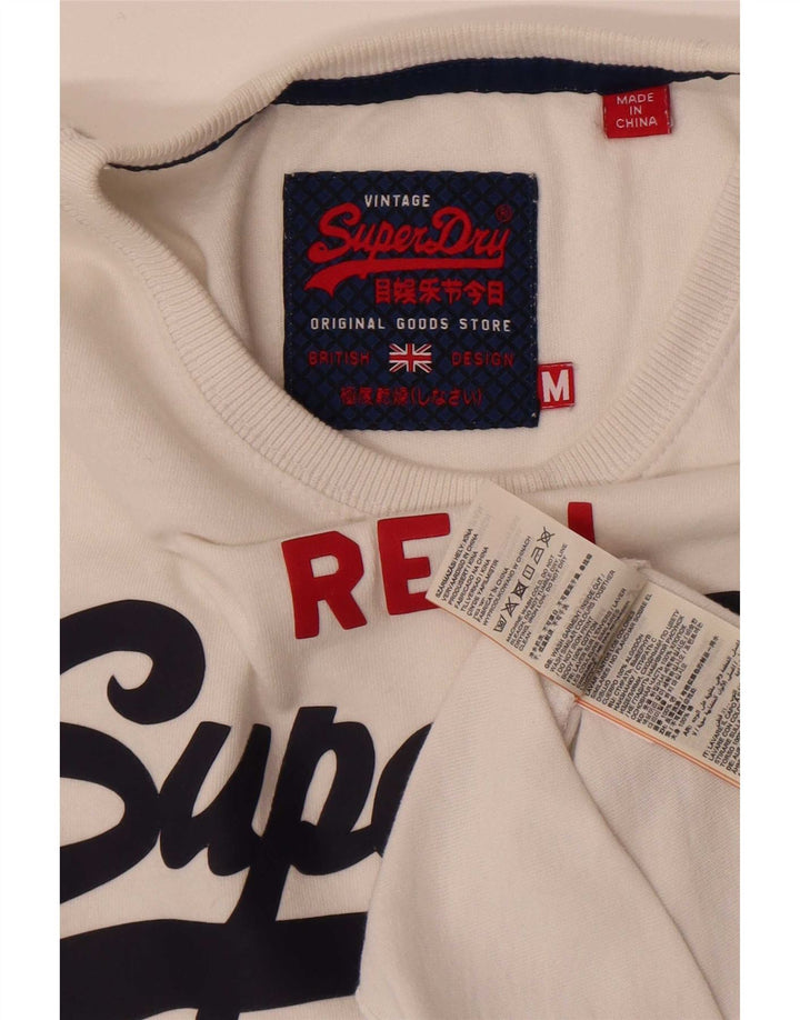 Superdry Camiseta Regular Con Gráfico De Algodón Blanco Medio Para Hombre