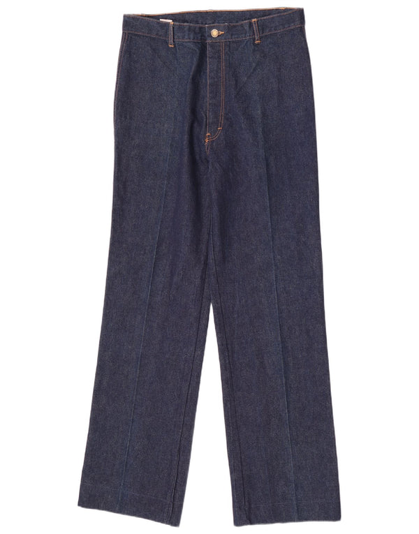 Vaqueros rectos vintage para mujer W34 L32 Algodón azul marino