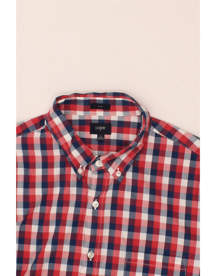J. CREW Mens Shirt XL Red Check Cotton Vintage J. Crew and Second-Hand J. Crew from Messina Hembry 