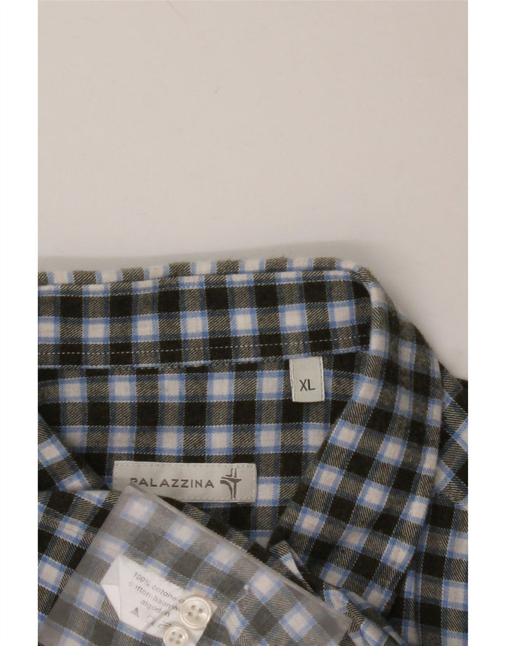 VINTAGE Camisa de franela para hombre XL Algodón a cuadros caqui