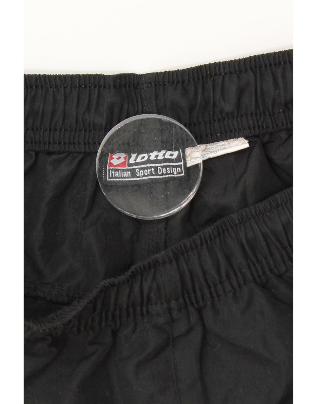 Lotto - Pantalones cortos deportivos para hombre, talla pequeña, color negro